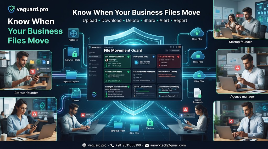 File Movement Guard: monitor uploads, downloads, deletes and sharing activity before business data slips away