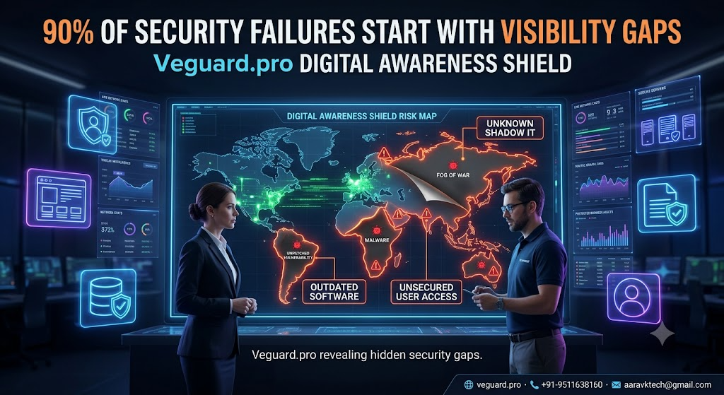 90% of Security Failures Start with Visibility Gaps: Veguard.pro Digital Awareness Shield