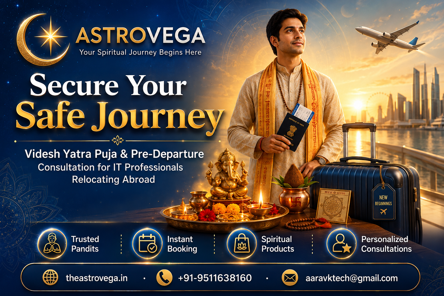 Videsh Yatra Puja & Pre-Departure Consultation for IT Professionals Relocating Abroad