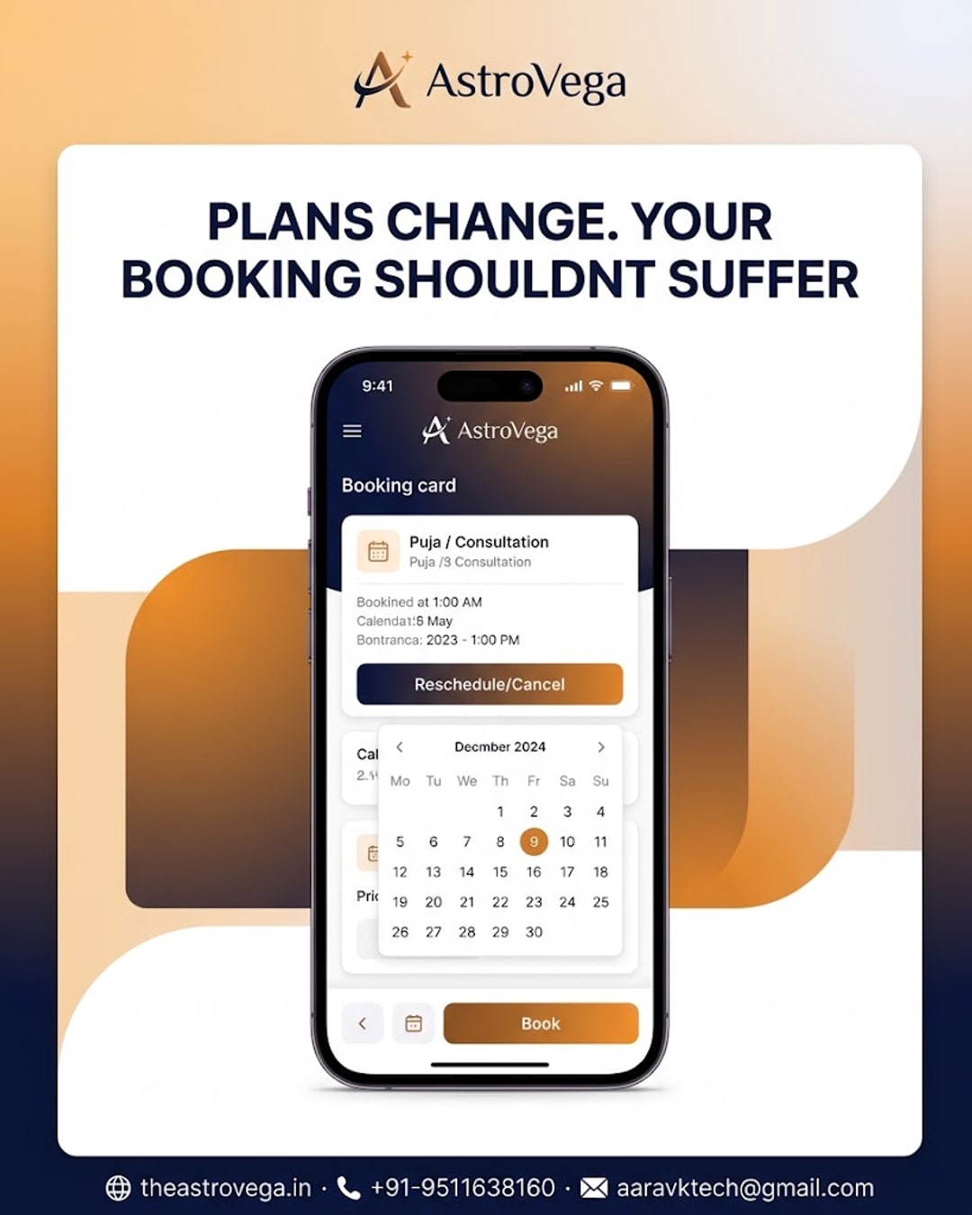 The Reschedule Fear: how AstroVega's clear cancellation & rescheduling policy removes the anxiety of losing money when puja or consultation plans change