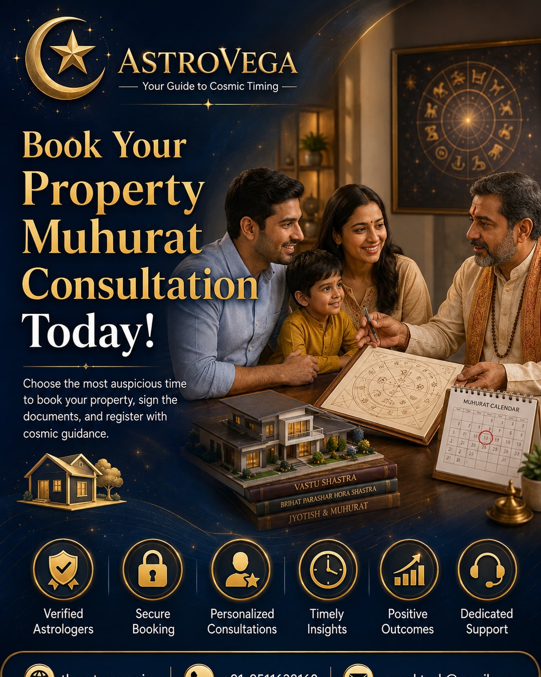 First-time home buyers: booking a property purchase & registration muhurat consultation on AstroVega before signing the sale deed