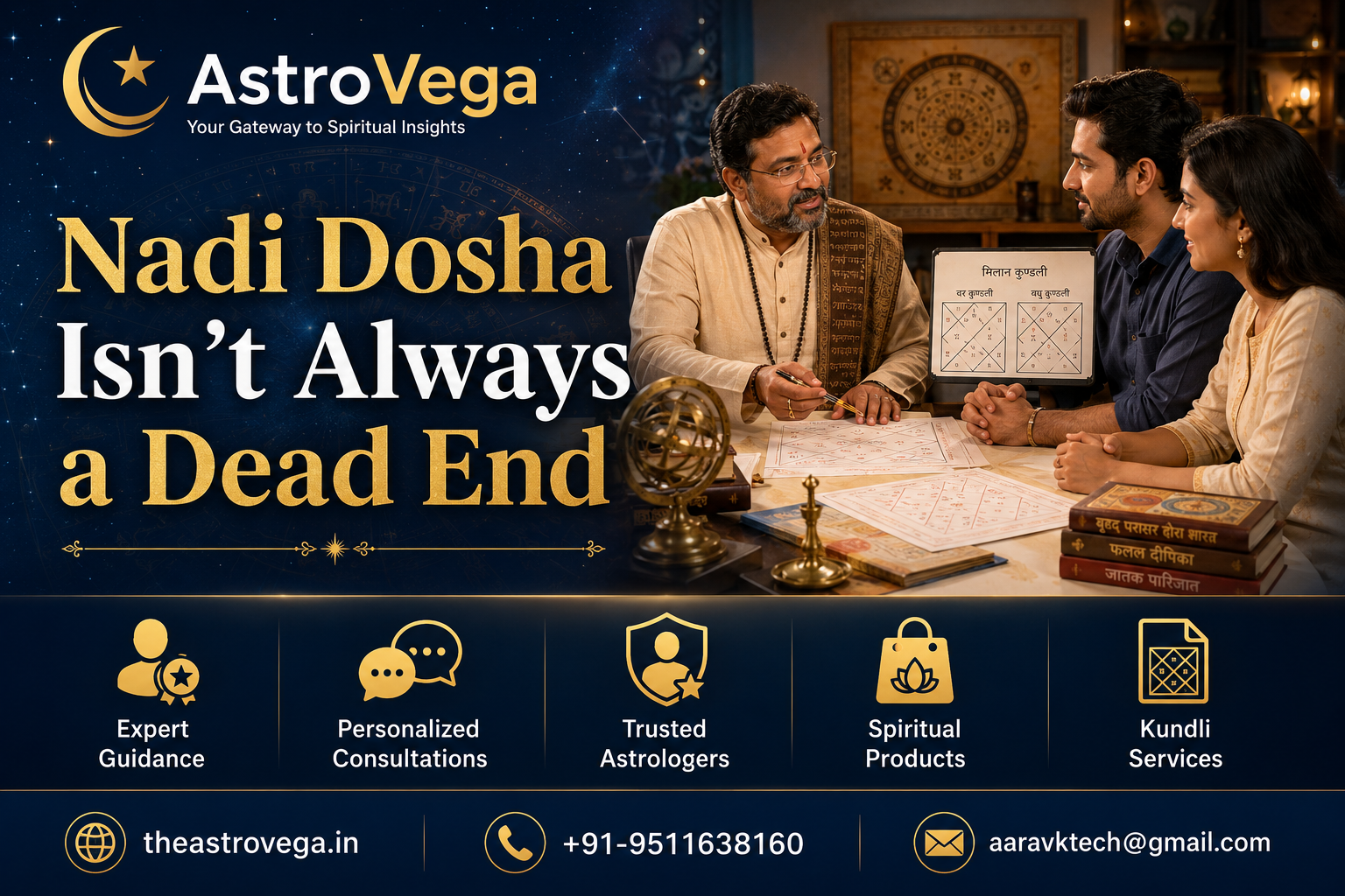 Myth-busting: Nadi Dosha in Kundli matching does not automatically mean a match must be rejected