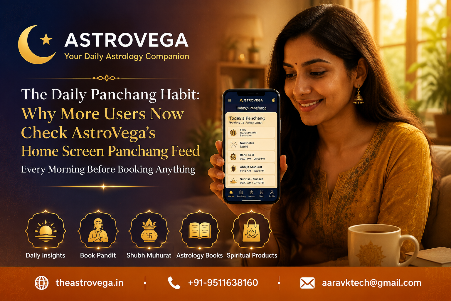 The Daily Panchang Habit: Why More Users Now Check AstroVega's Home Screen Panchang Feed Every Morning Before Booking Anything