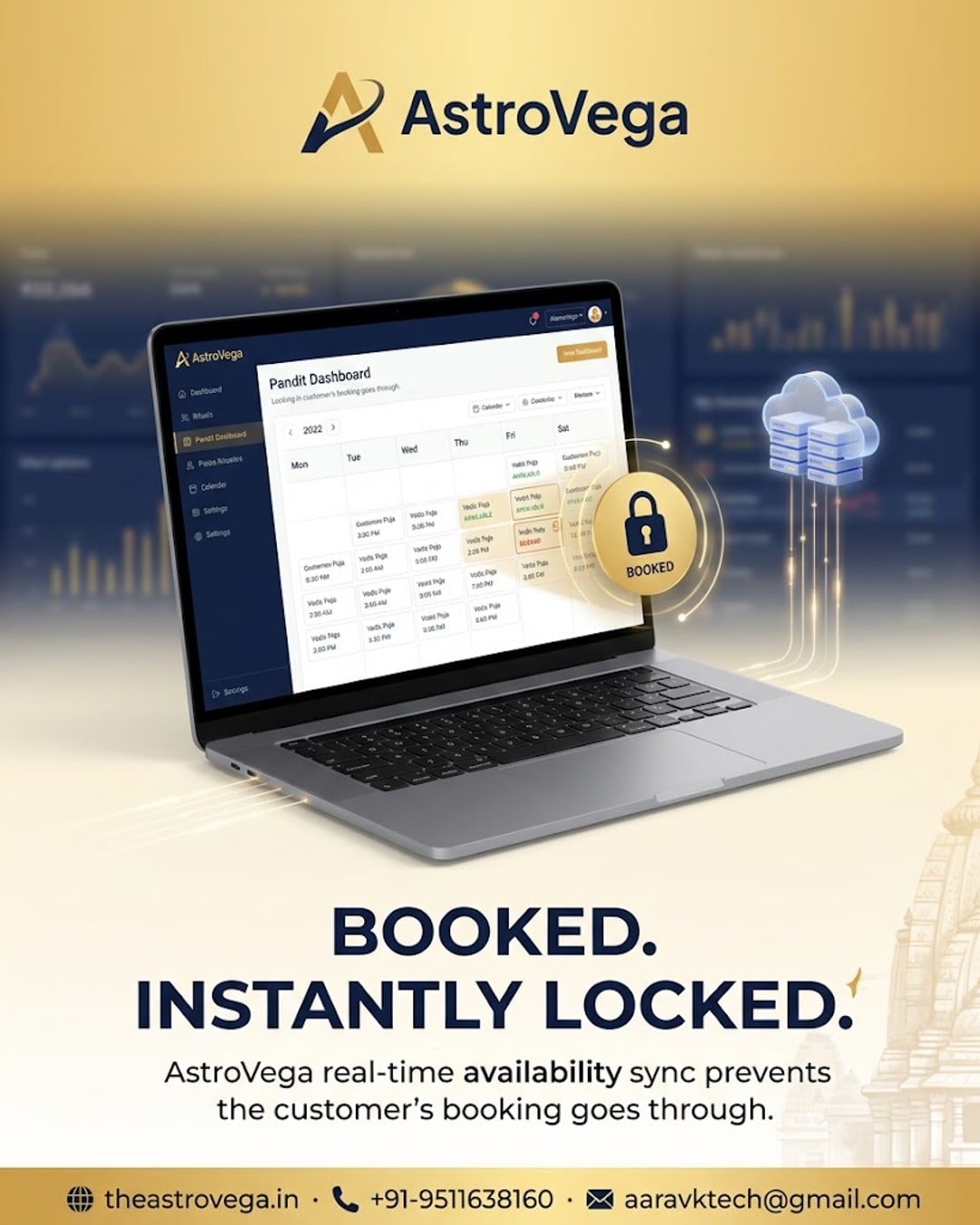 Behind-the-scenes: how AstroVega's real-time availability sync stops two customers from booking the same pandit slot