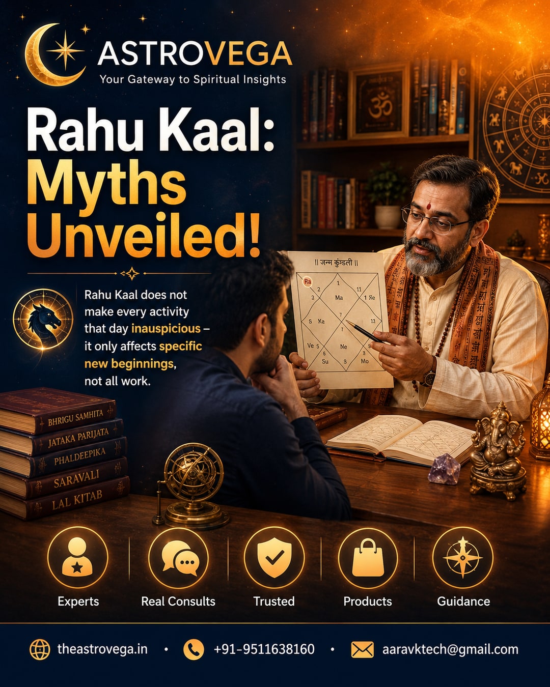 Myth-busting: Rahu Kaal does not make every activity that day inauspicious - it only affects specific new beginnings, not all work