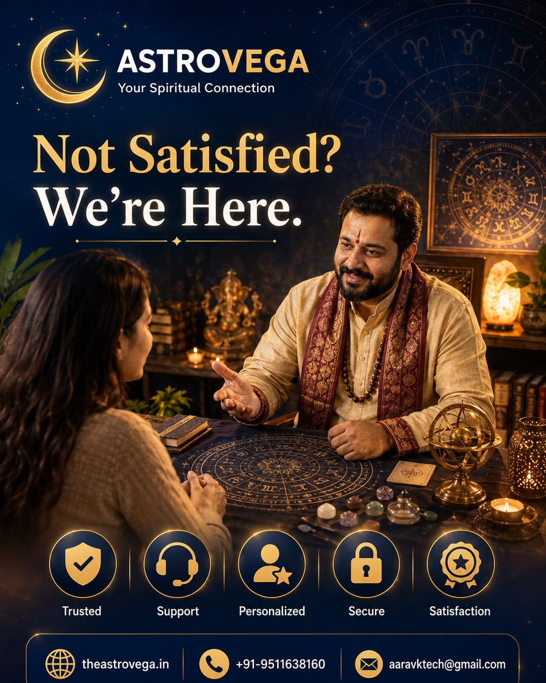 FAQ Answered: What If I'm Not Fully Satisfied With My Paid Consultation or Puja on AstroVega?
