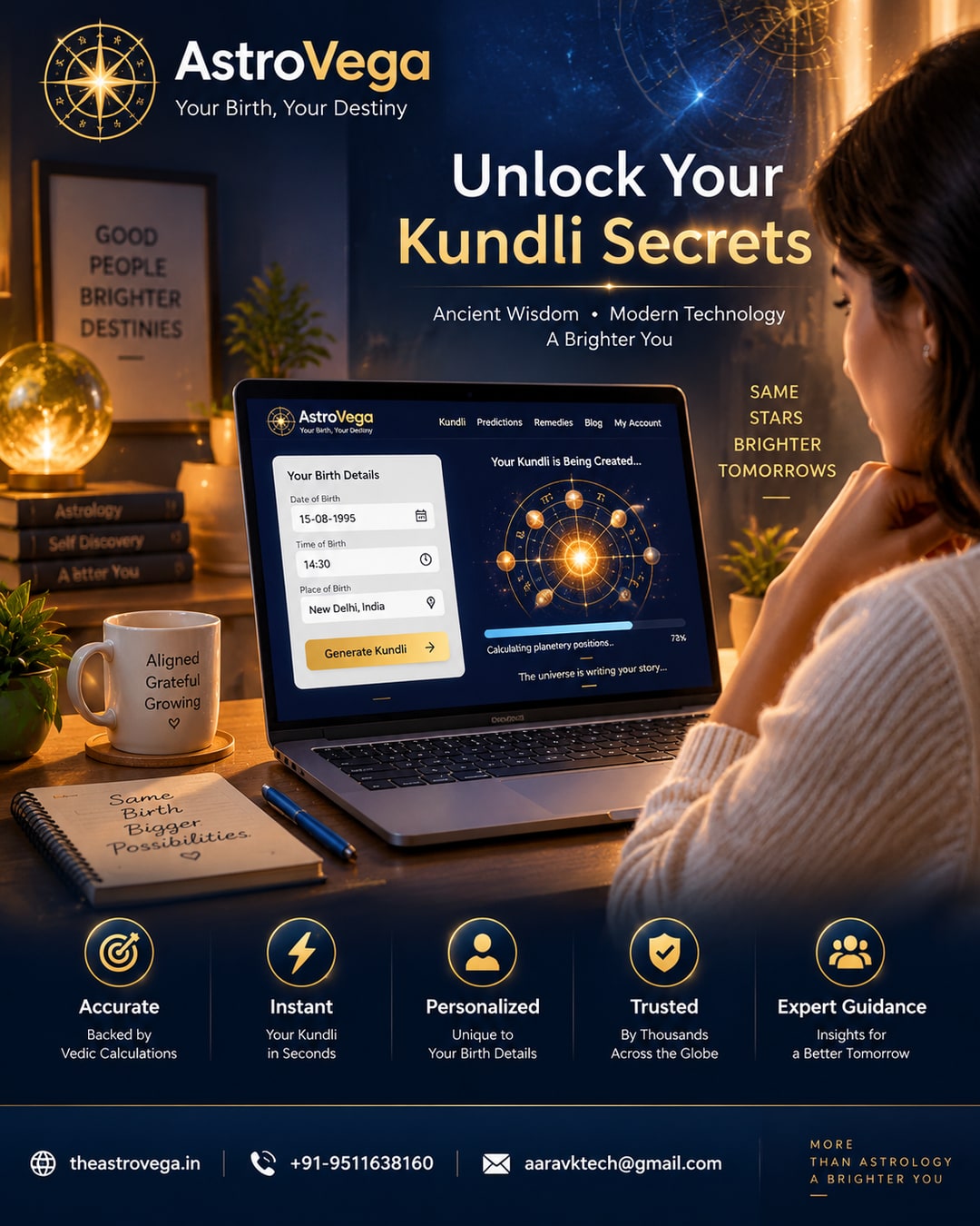 Behind the scenes: how AstroVega turns your birth date, time and place into an actual kundli chart