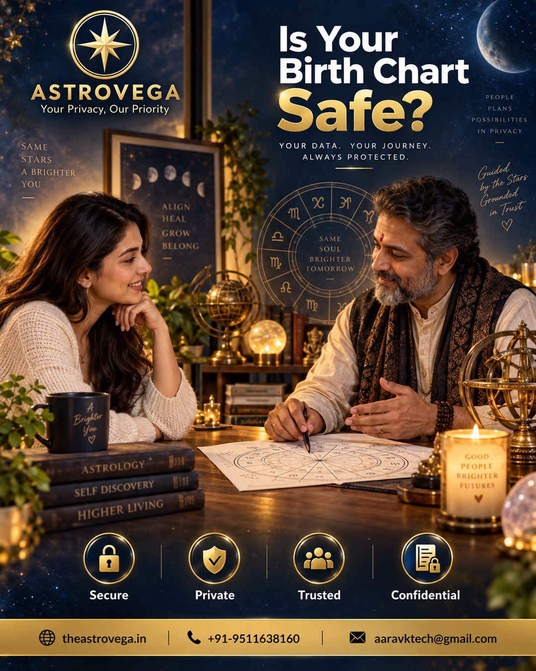 FAQ answered: is my birth chart and personal consultation data kept private on AstroVega?