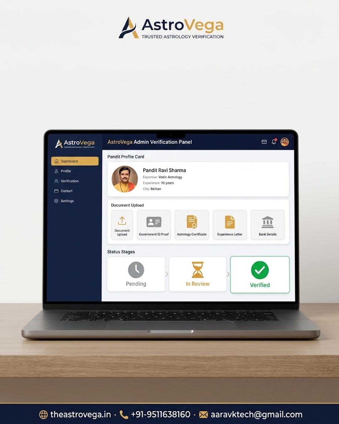 Behind-the-scenes: how AstroVega verifies a Pandit or Astrologer profile before it ever goes live for customers to book