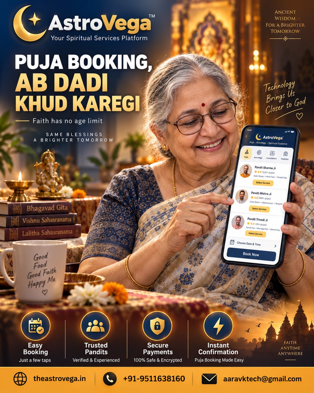 Silver surfers trend: India's 60+ generation is going digital, and seniors are now booking their own pujas and astrology consultations on AstroVega without waiting for the kids