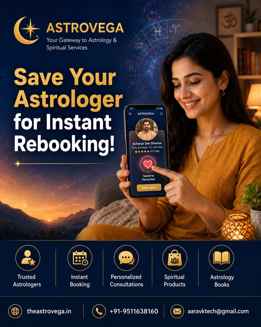 Quick Tip: Save Your Astrologer as a Favourite on AstroVega for Instant Rebooking Next Time