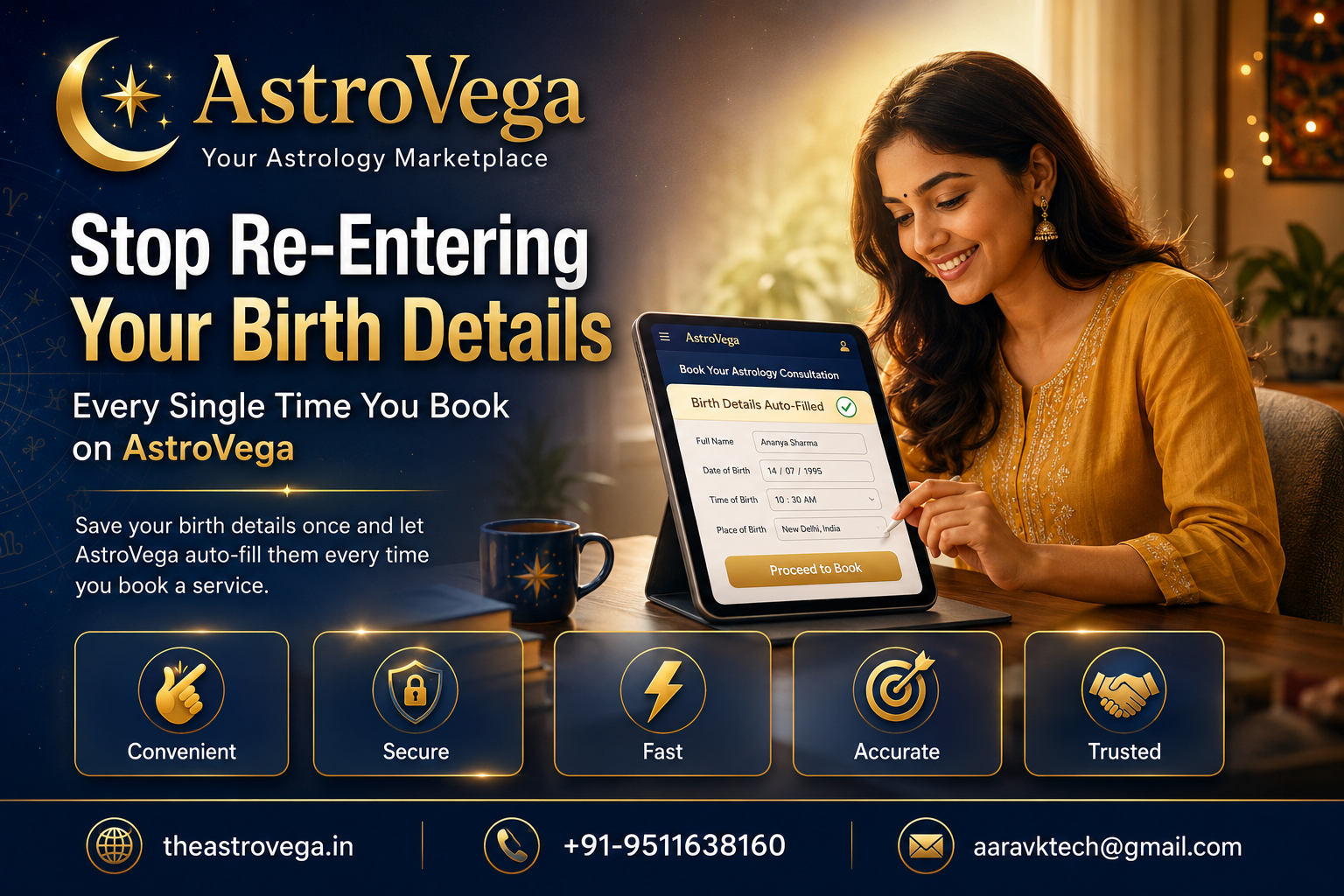 The Repeat-Typing Problem: Stop Re-Entering Your Birth Details Every Single Time You Book on AstroVega