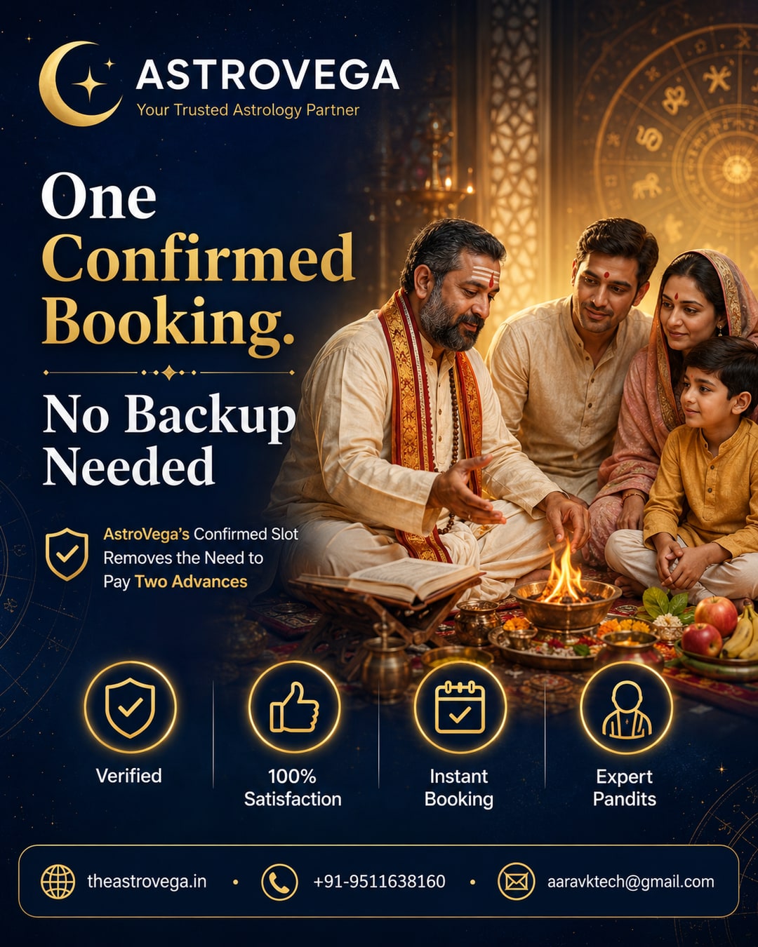 The Double-Booking Backup Trap: How AstroVega's Confirmed Slot Removes the Need to Pay Two Advances