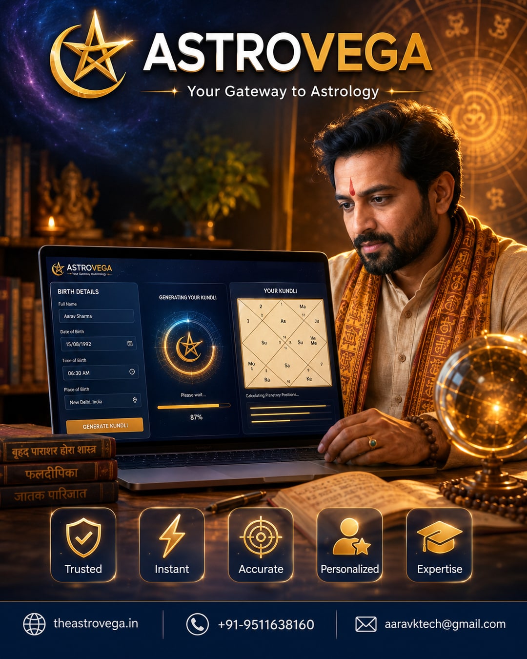 Behind the Screen: What Actually Happens in the Seconds Between Entering Your Birth Details and Seeing Your Kundli on AstroVega