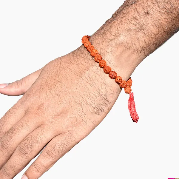 Panchmukhi Rudraksha Bracelet, 5 Face Rudraksha Bracelet, Stretchable