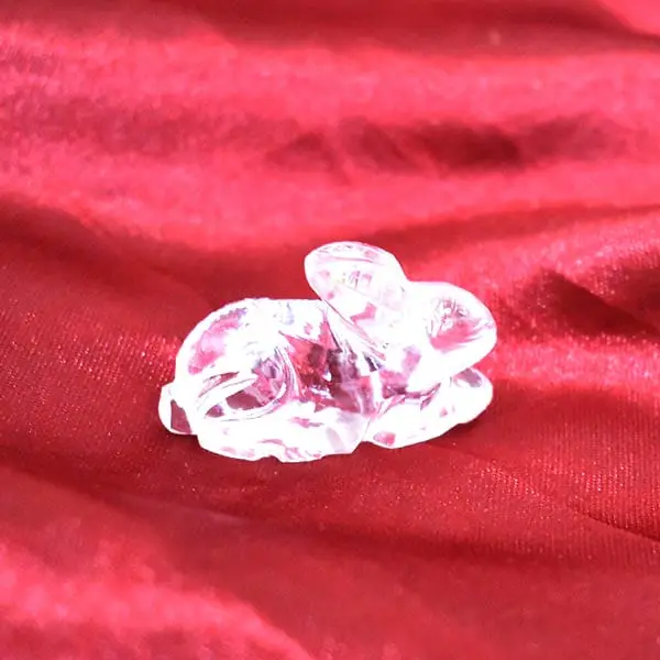 Rabbit Statue, Sphatik Rabbit Statue, Pure Crystal, Size 1X2 Inch