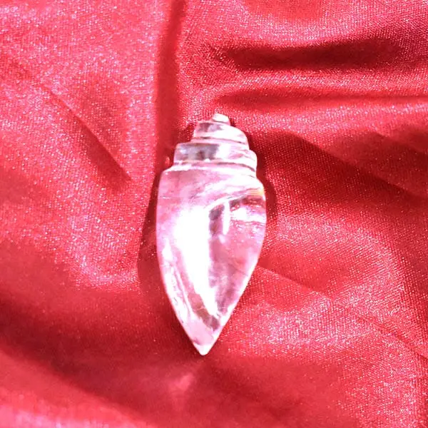 Shankh, Sphatik Conch, Crystal Shankh, Pure Crystal, Size 2.5X1 Inch