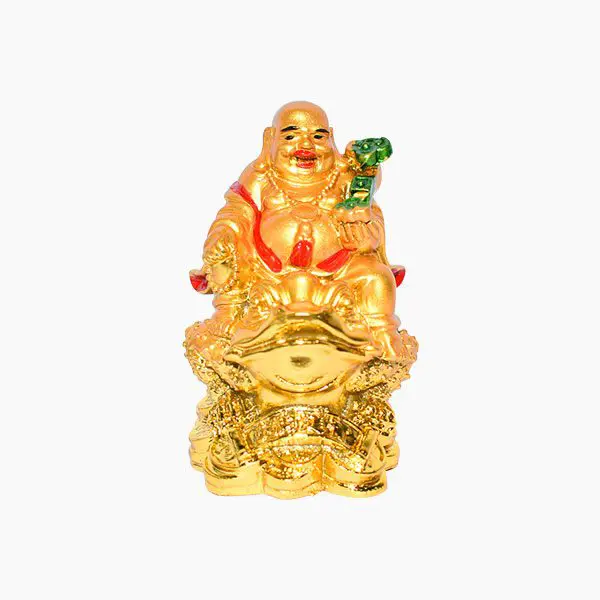 Buddha, Frog Laughing Buddha, Lucky Frog Buddh, Size 5.5X5 Inch, Pack of 1
