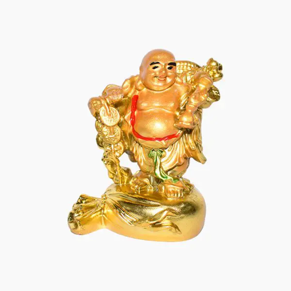 Buddha, Laughing Buddha, Lucky Laughing Coin Buddha, 1 Pcs, Size 3x3.5 Inch
