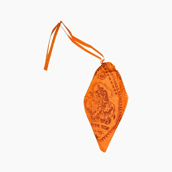 Gomukh Bag, Krishna Print Gomukhi For Mantra Chanting, Size 9x5 Inch