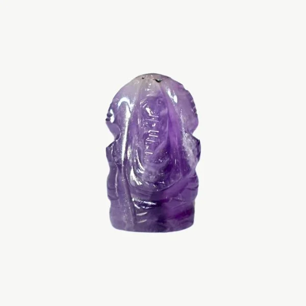 Amethyst Ganesh Murti, Original Amethyst Stone Ganpati Statue, Size 1.5-3 cm