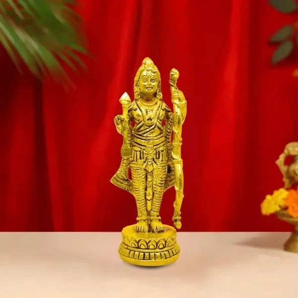 Ayodhya Ram Brass Idol, Lord Ram Brass Idol, Ram Statue, Size 5×2 Inch