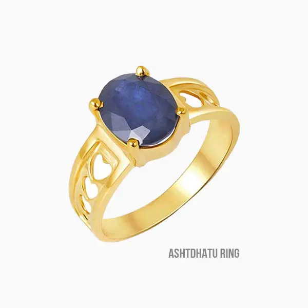 Blue Sapphire Ring, Lab Certified Neelam Stone Ring