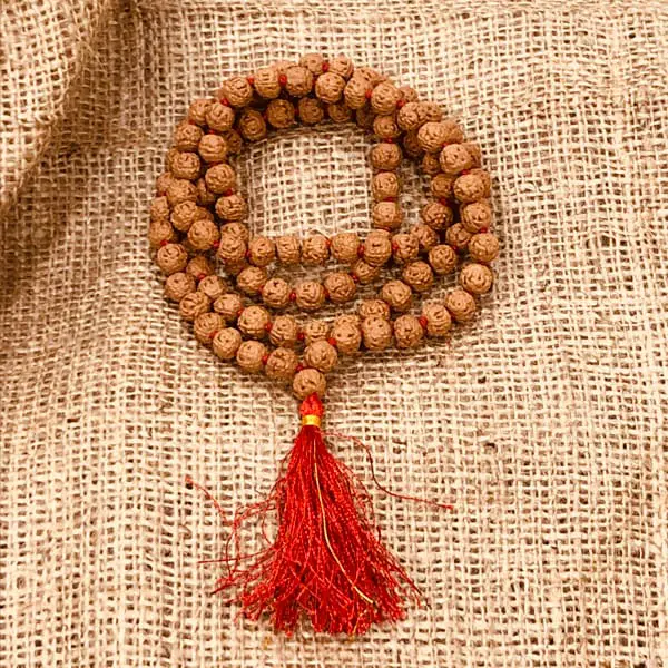 10 Mukhi Rudraksha Mala, Ten Face Rudraksha Rosary, Beads 108, Size 8 mm