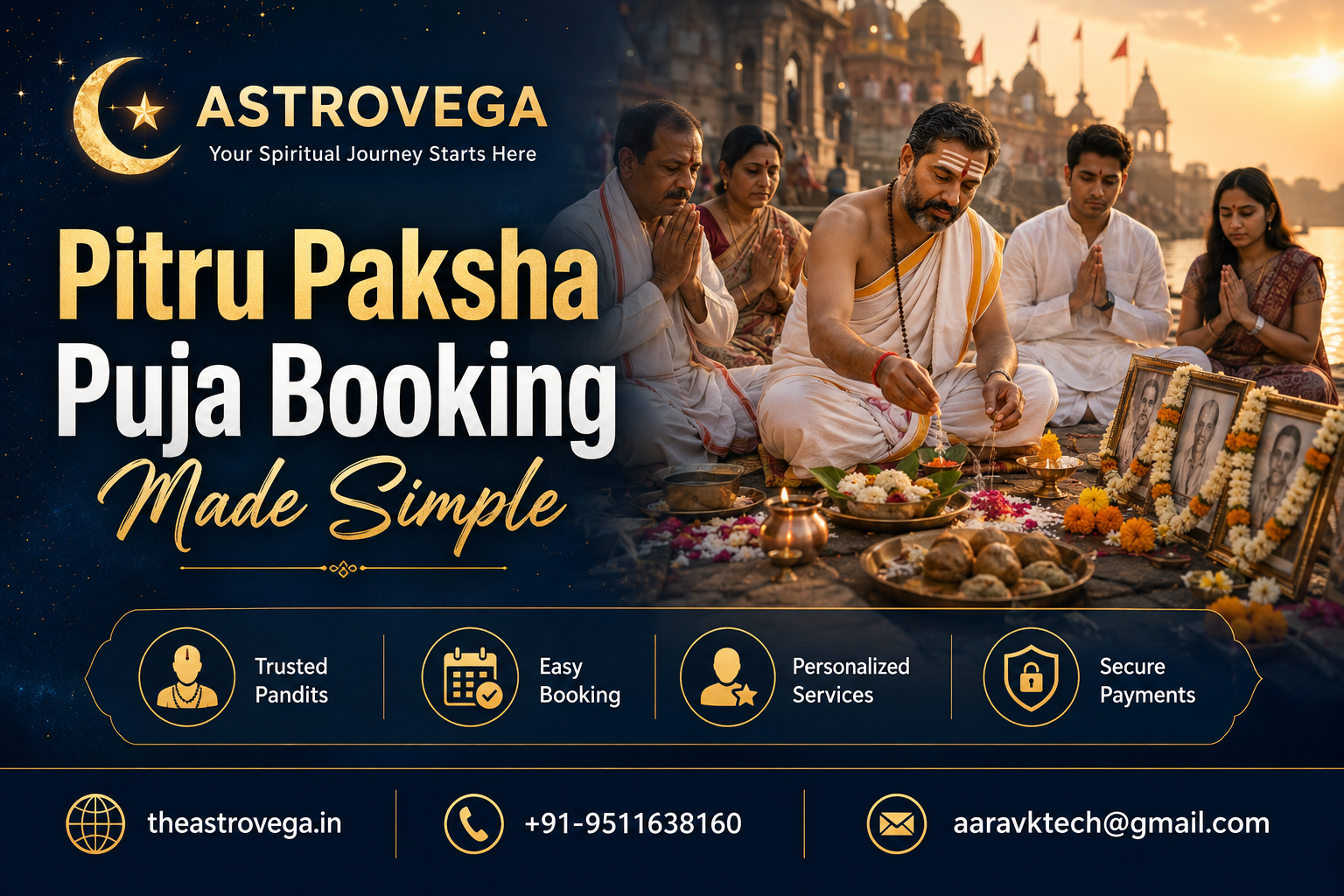 Pitru Paksha 2026: Shraddha & Tarpan Puja Booking Made Simple on AstroVega
