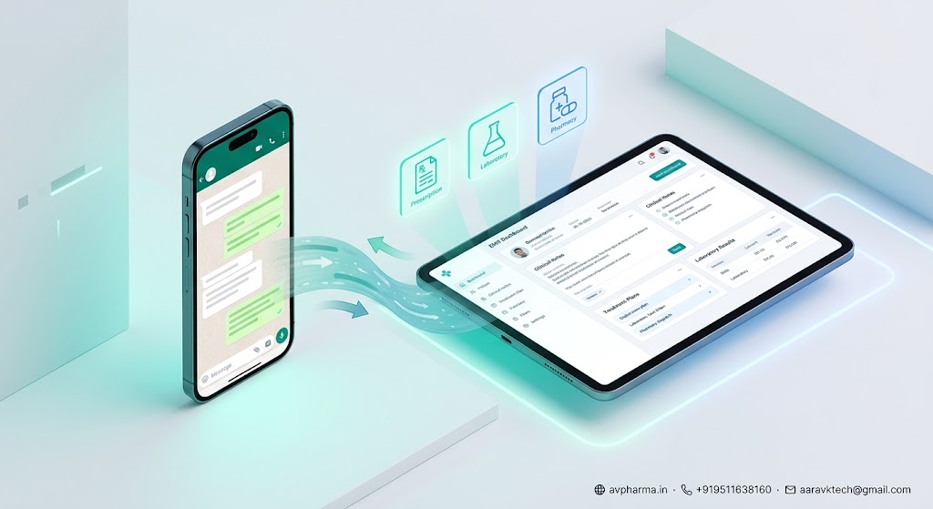 The WhatsApp-to-EMR Bridge: Converting Everyday Patient Chat Habits into Structured Clinical Workflows with Avpharma