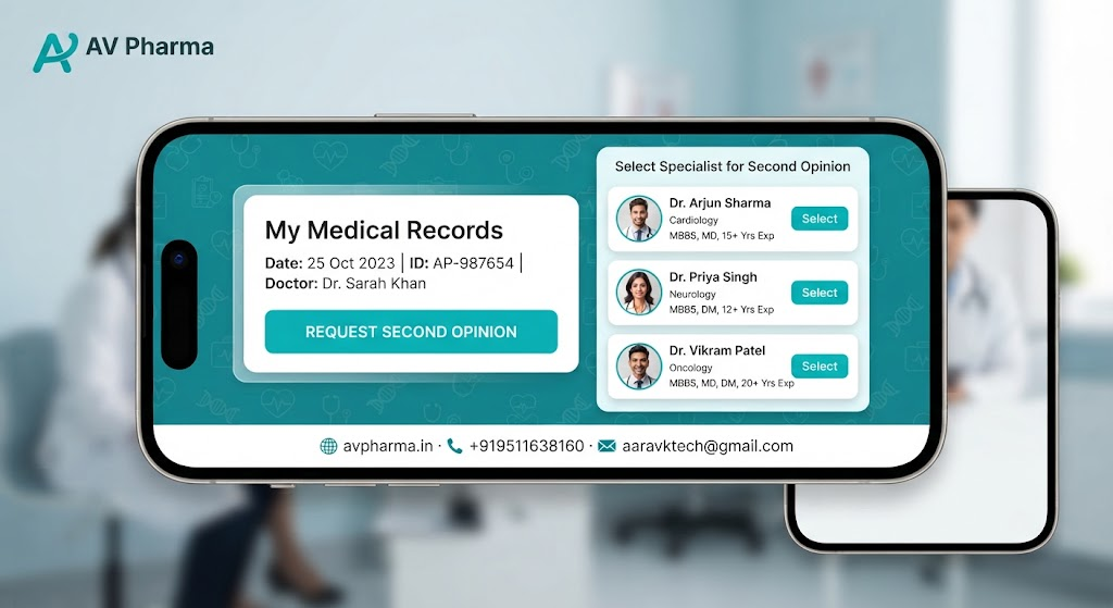 The Second Opinion Button: How AV Pharma Lets Patients Request Another Doctor's View Without Leaving the App
