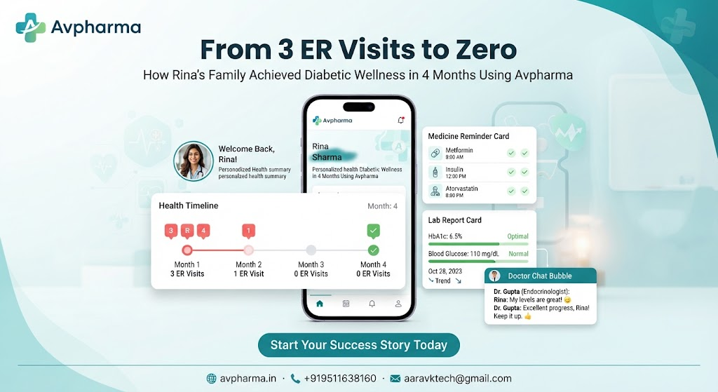 Success Story: How Rina's Family Cut Her Diabetic ER Visits From 3 to 0 in 4 Months Using Avpharma