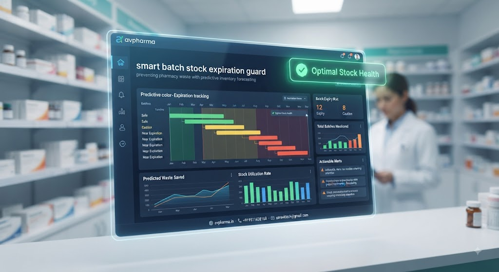 avpharma smart batch stock expiration guard - preventing pharmacy waste with predictive inventory forecasting