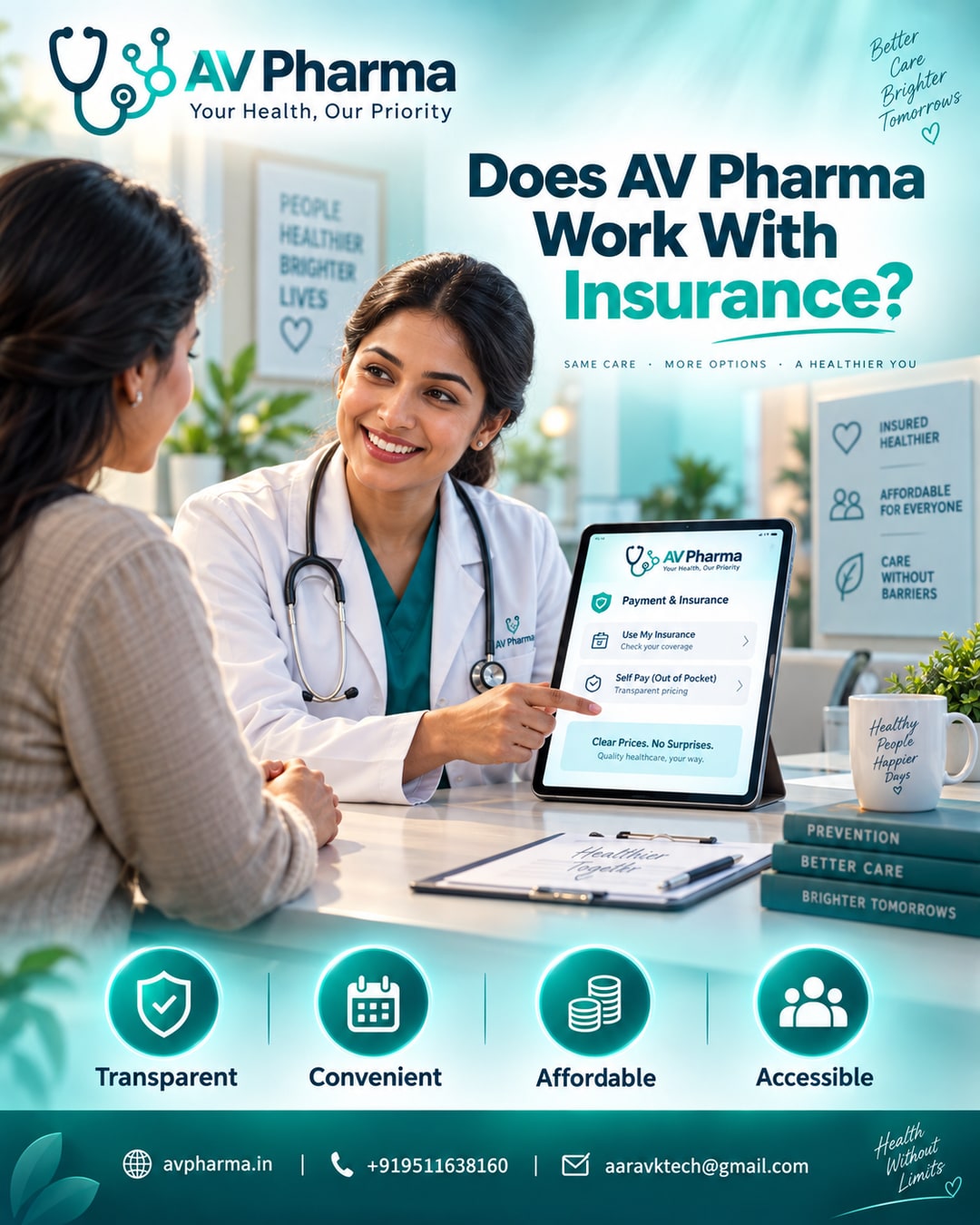 AV Pharma FAQ: Does it work with my health insurance, or do I pay out of pocket every time?