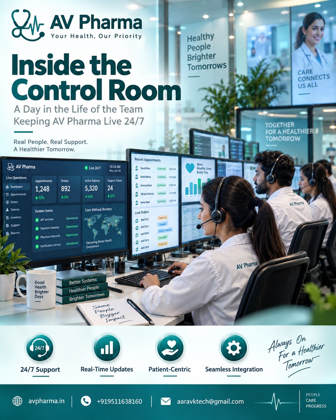 Inside the Control Room: A Day in the Life of the Team Keeping AV Pharma Live 24/7