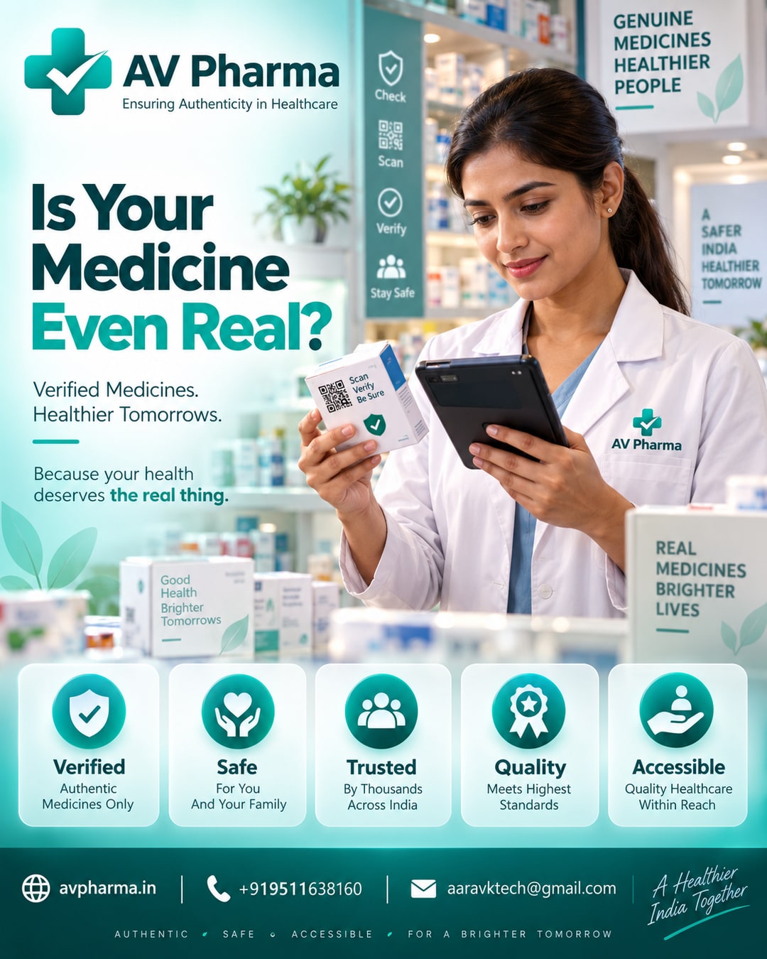 The 1-in-3 Problem: How Many Medicines in India Risk Being Fake or Substandard — and How AV Pharma's Verified Pharmacy Network Protects You