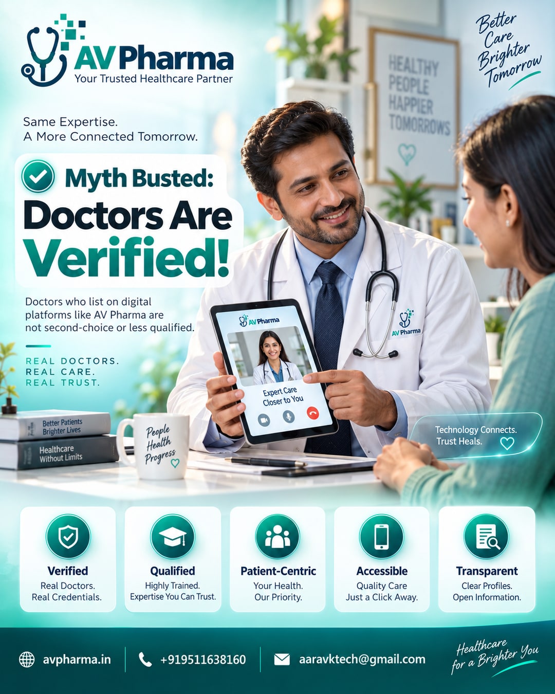Myth busted: doctors who list on digital platforms like AV Pharma are not second-choice or less qualified