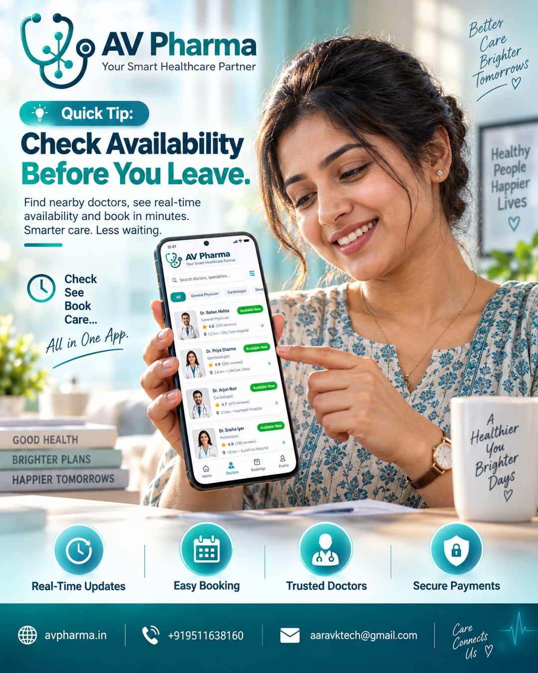 Quick Tip: Check Real-Time Doctor Availability on AV Pharma Before You Leave Home