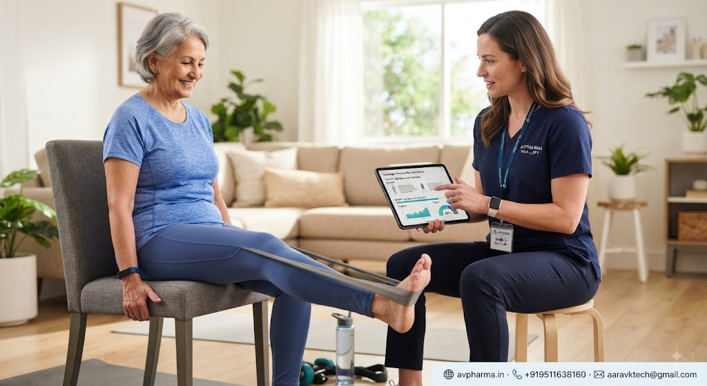 the home physical therapist: coordinating post-surgery recovery at home with avpharma's connected care team
