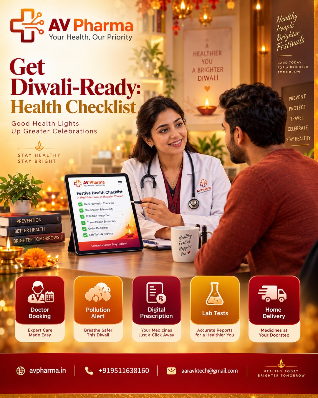 Festive Season Health Prep: How AV Pharma Gets You Diwali-Ready Before the Pollution and Travel Rush Hits