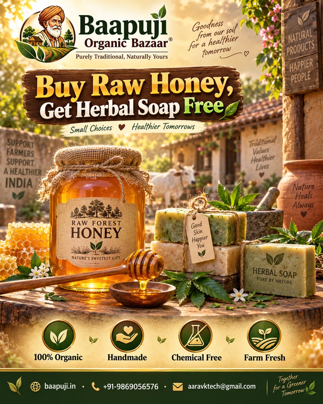 Buy Raw Forest Honey, Get a Free Herbal Soap