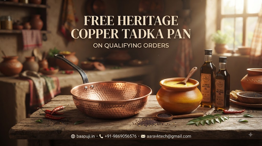 Baapuji Traditional Cookware Freebie Offer