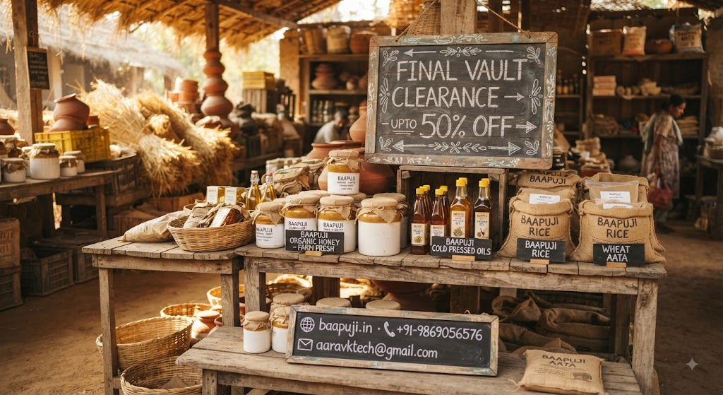 Baapuji Farmhouse Godown Vault Final Stock Clearance Sale