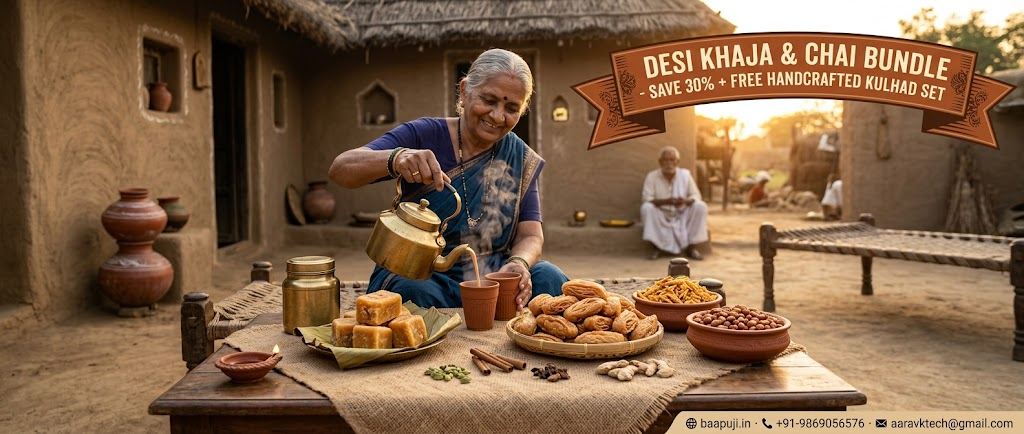Baapuji Desi Khaja & Chai Pairing Bundle