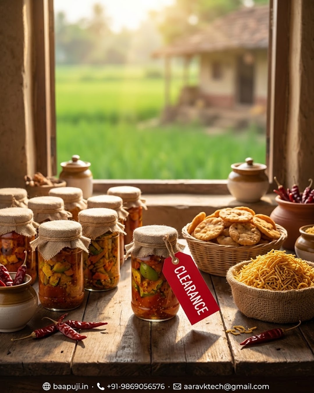 Village Snacks & Pickle Jar Clearance - Last Stock Left