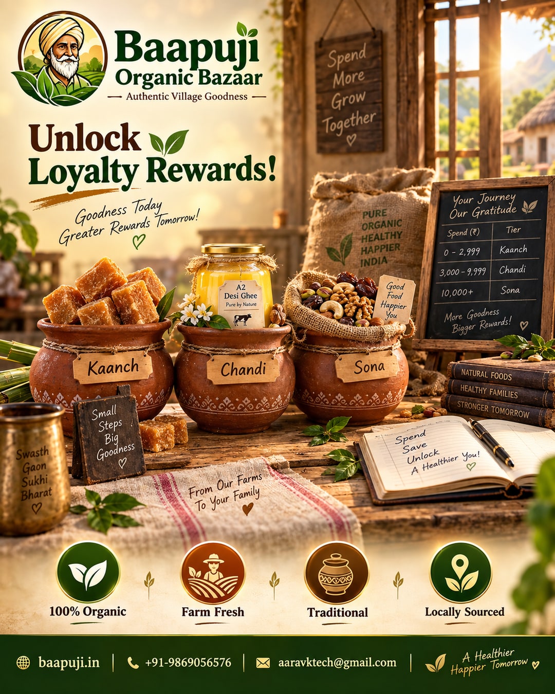Baapuji Grahak Gaurav - Spend & Unlock Loyalty Tiers