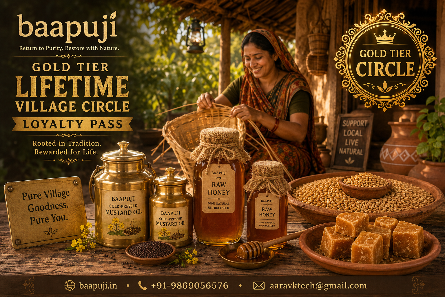 baapuji gold tier lifetime village circle loyalty pass