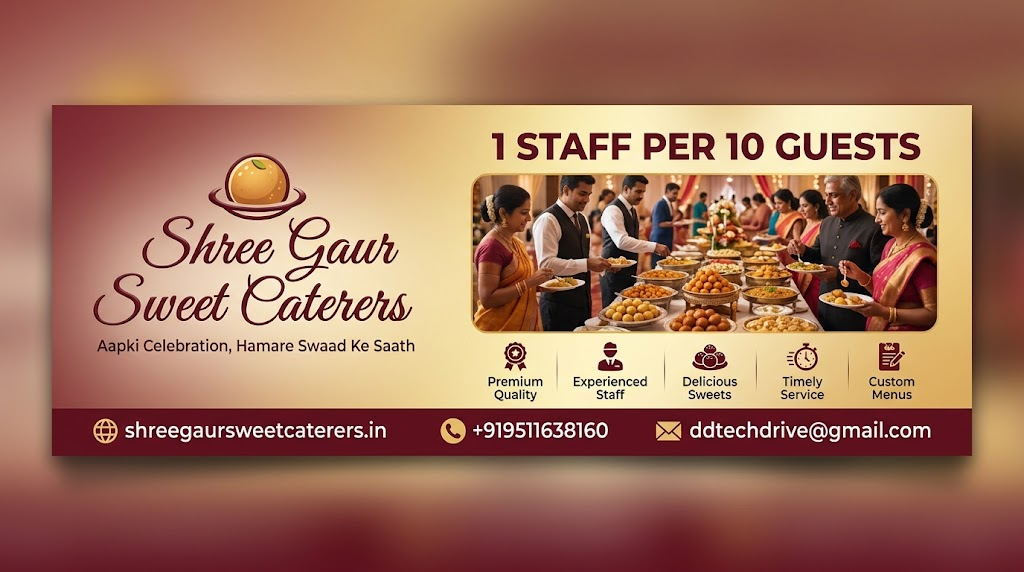 Shree Gaur Sweet Caterers website enquiry page for godh bharai and baby shower catering booking