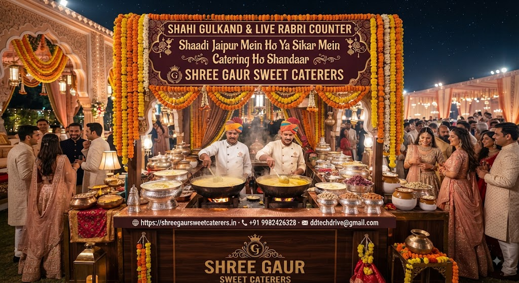 Live Rabri and Shahi Gulkand Counter Experience for Royal Rajasthani Receptions in Jaipur and Sikar
