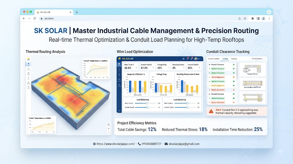the psychology and operational workflow of how sk solar certified master electricians execute clean wire management and precision dc/ac conduit routing on a high-temperature industrial rooftop